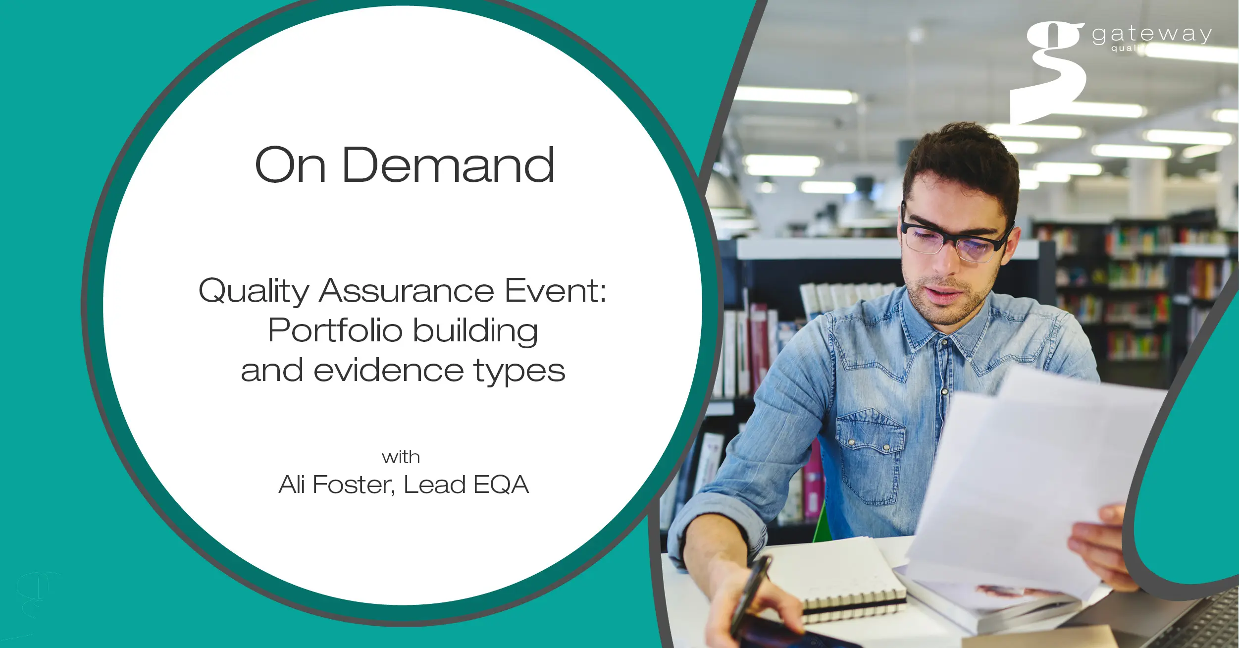 Portfolio building and evidence types webinar banner